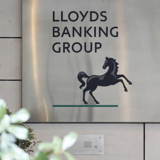 Le logo du groupe bancaire Lloyds. [Alastair Grant]