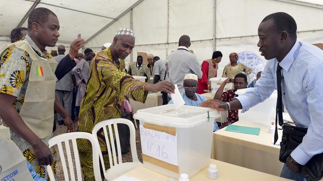 Les Maliens votent à l'ambassade à Paris pour élire leur nouveau président. [Miguel Medina]