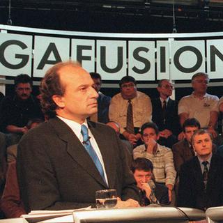 Filippo Leutenegger (à gauche) est le créateur d'Arena, l'émission phare de la TV alémanique.