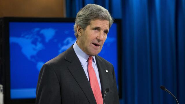 Le Secrétaire d'Etat américain John Kerry s'exprimait mercredi sur la crise égyptienne. [AP Photo/Evan Vucci]