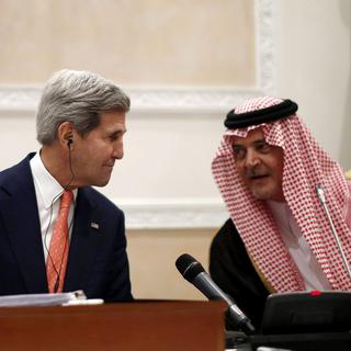 John Kerry a rencontré à Riyad le ministre des Affaires étrangères saoudien, le prince Saoud al-Fayçal.