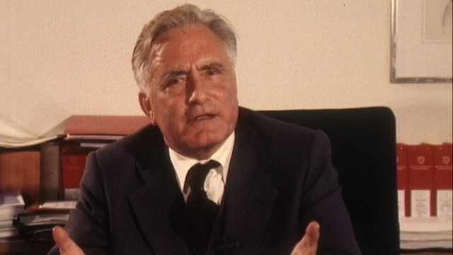 Georges-André Chevallaz en 1976. [RTS]