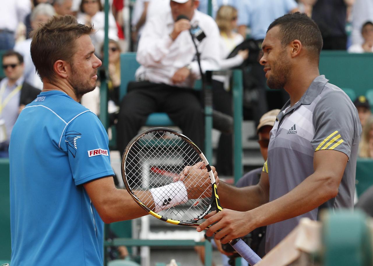 Wawrinka et Tsonga s'affronteront pour la 5e fois. Le Français mène 4-1. [REUTERS - Eric Gaillard]