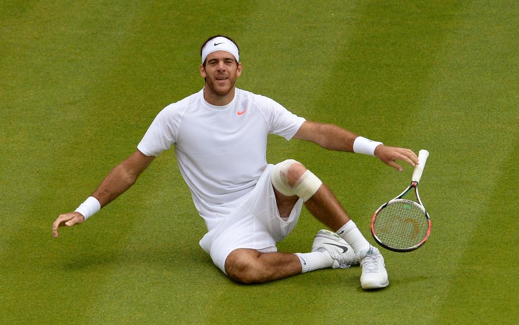 Juan Martin del Potro, 2e Argentin en demi-finales à Wimbledon. [Dominic Lipinski]