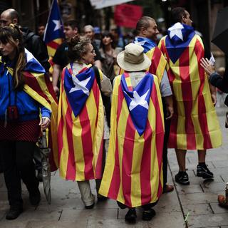 La mobilisation nationaliste a lieu lors du "Jour de la Catalogne". [JOSEP LAGO]