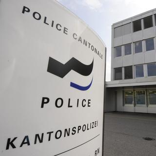 Le centre d'intervention de la police cantonale fribourgeoise à Granges-Paccot. [Keystone - Dominic Favre]