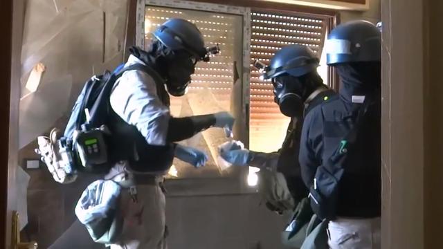 Des experts de l'ONU récoltent des preuves de l'utilisation d'armes chimiques en Syrie. [Arbeen Unified Press Office/AFP - DSK]
