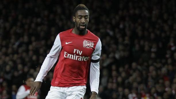 Johan Djourou avec le maillot d'Arsenal, une image devenue très rare ces derniers mois. [KEYSTONE - Matt Dunham]