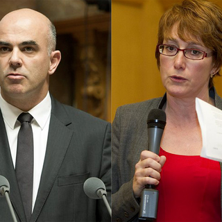 Alain Berset face à Fabienne Despot.