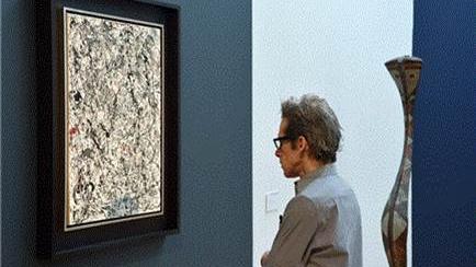 "Number 19, 1948" de Jackson Pollock s'est adjugé à plus de 56 millions de francs. [Keystone]