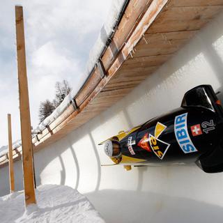 La piste de St. Moritz est l'un des rendez-vous historiques du bob. [Arno Balzarini]