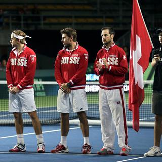 L'équipe suisse de Coupe Davis 2013. [Salvatore Di Nolfi]