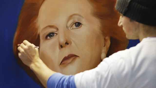 Margaret Thatcher vue par l'artiste Matt Lambert, février 2013. [Luke MacGregor]