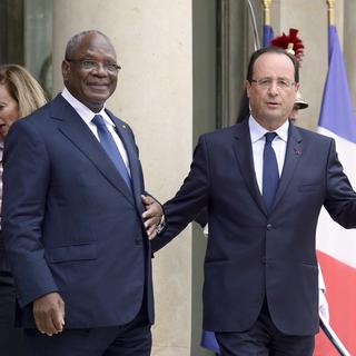 François Hollande a reçu le président malien Ibrahim Boubacar Keita à l'Elysée. [Eric Feferberg]