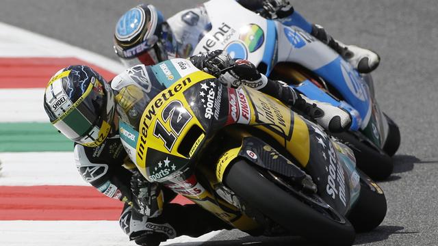 Thomas Lüthi (12) a été le seul Suisse à se qualifier dans la même seconde que le leader Scott Redding. Il ne finit pourtant que 12e... [Gregorio Borgia]