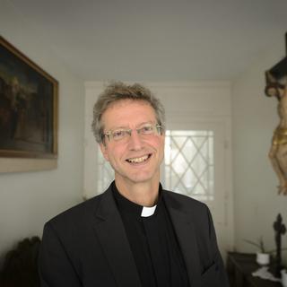 Alain de Raemy, le nouvel évêque auxiliaire du diocèse de Lausanne, Genève et Fribourg. [Keystone - Laurent Gillieron]