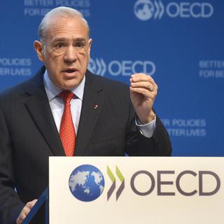 Jose Angel Gurria, secrétaire général de l'OCDE. [EPA/Christophe Karaba]