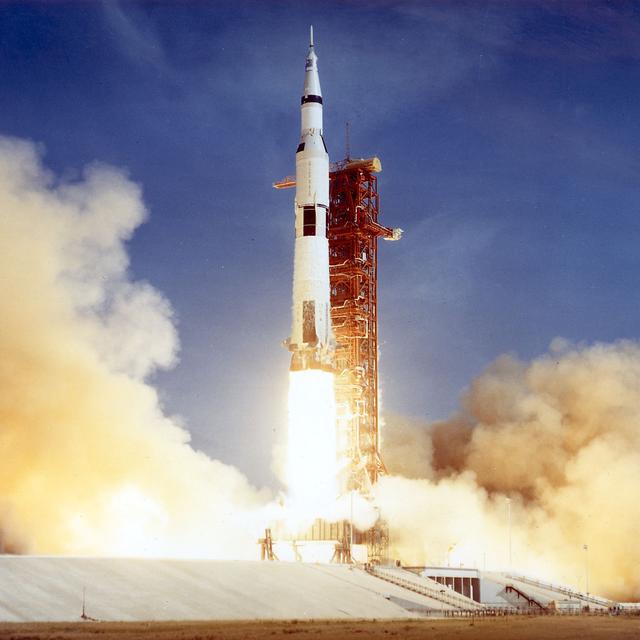 La fusée Apollo 11 fut lancée le 16 juillet 1969. [AFP - NASA/AFP]