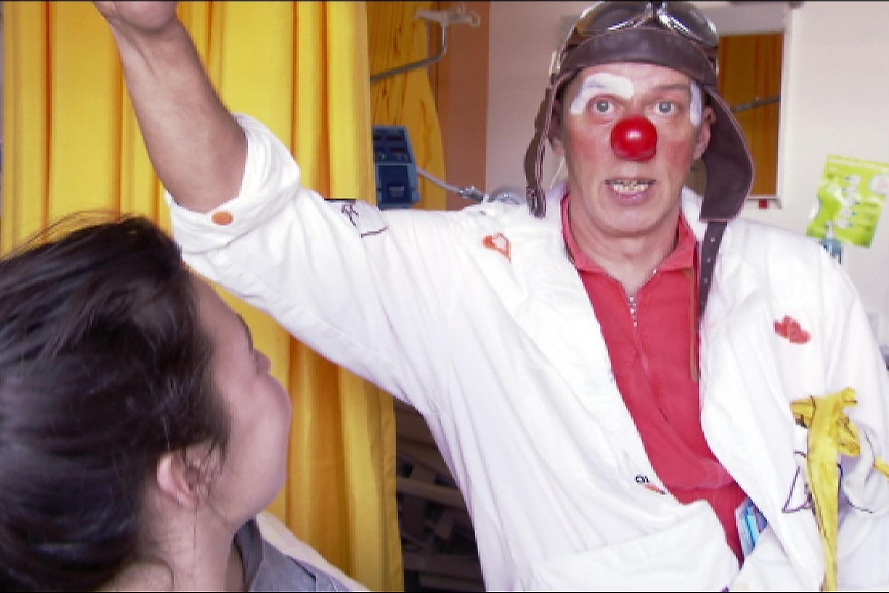 Un clown du collectif des "Dr Rêve".