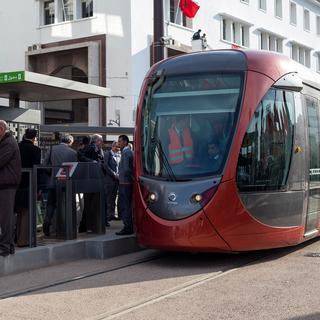 Le tram de Casablanca a été inauguré le 12.12.2012. [Zara Samiry]