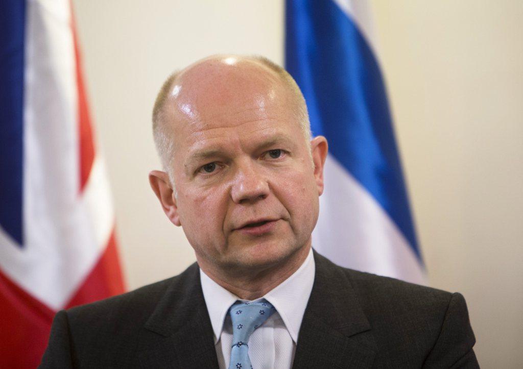 Le ministre britannique des Affaires étrangères William Hague. [EPA/Keystone - Ronen Zvulun]