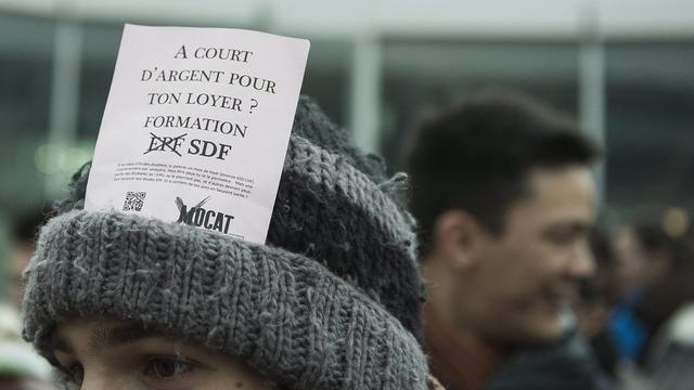 Pour le collectif "SUD Etudiants et Précaires" il n'y a pas de politique en matière de logement estudiantin à Lausanne. [Jean-Christophe Bott]