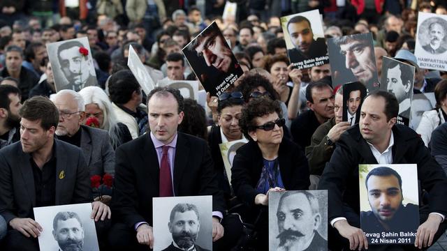 Journée de commémoration du génocide arménien [Sedat Suna / EPA]