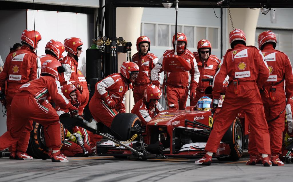 Le Grand Prix a été difficile pour l'équipe de la Scuderia Ferrari. [Mohammed al-Sheik]