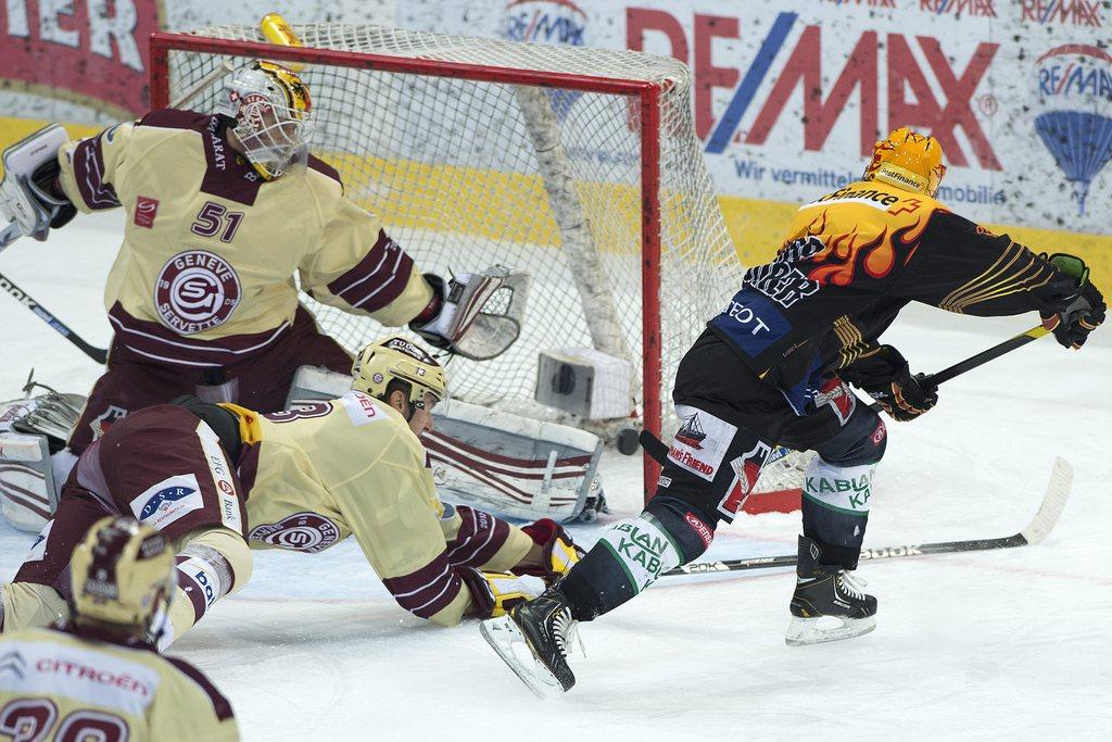 Dure soirée pour Stephan et Genève-Servette. [KEYSTONE - Marcel Bieri]