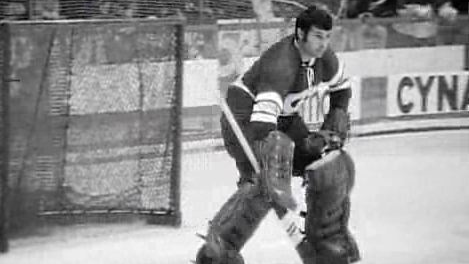 Gardien de hockey en 1968. [RTS]