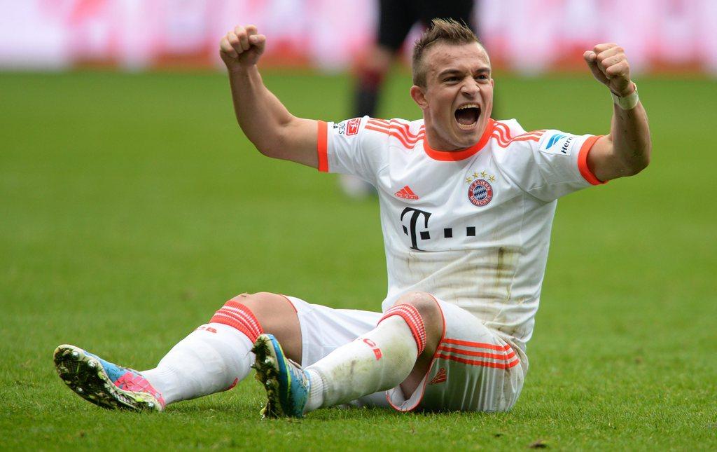 Shaqiri ne pouvait rêver mieux pour sa première saison avec le Bayern. [KEYSTONE - ARNE DEDERT]