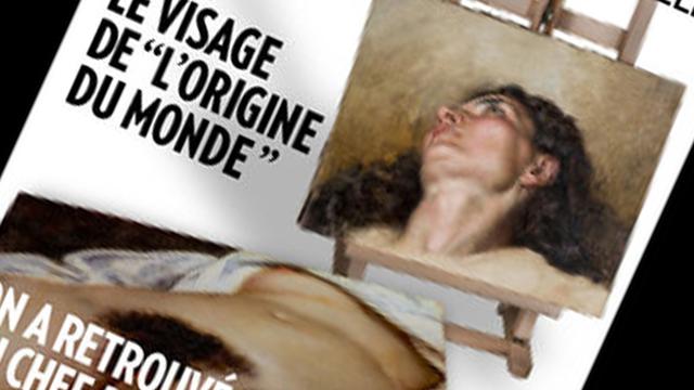 La couverture de Paris Match présentant le visage supposé de L'Origine du Monde. [Paris Match]