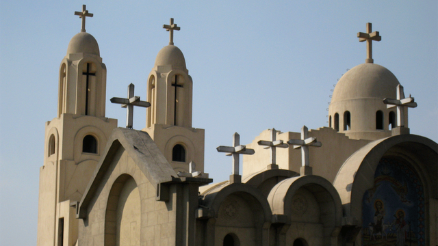 Une église copte du Caire. [Gabrielle Desarzens]
