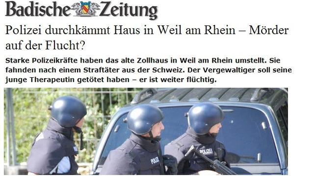 Les opérations de police ont été très suivies par les médias allemands. [DR]