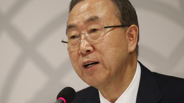 Ban Ki-moon, secrétaire général de l’ONU. [AP/Polfoto/Keystone - Jens Dresling]