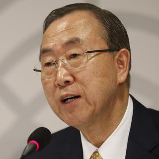 Ban Ki-moon, secrétaire général de l’ONU. [AP/Polfoto/Keystone - Jens Dresling]