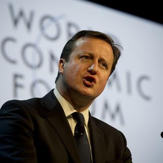 David Cameron lors de son discours au WEF, le 24 janvier 2013.