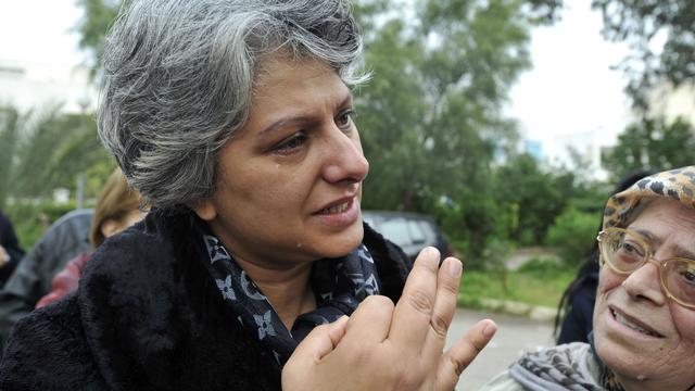 Besma Khalfaoui, veuve de l'opposant Chokri Belaïd, veut savoir qui a commandité l'assassinat de son mari. [Fethi Belaïd]