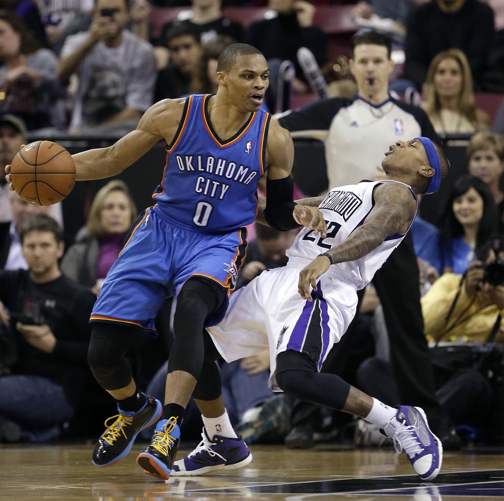 Le Thunder a pu compter sur un Westbrook bien inspiré. [KEYSTONE - Rich Pedroncelli]