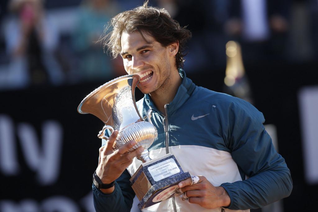 Nadal savoure le 56e titre de sa carrière. [KEYSTONE - Andrew Medichini]