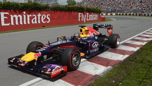 Vettel a dominé le GP du Canada du casque et des épaules. [KEYSTONE - Ryan Remiorz]