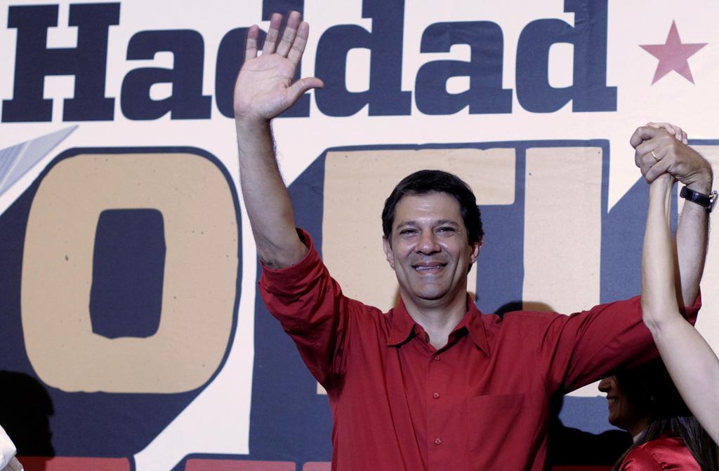 Fernando Haddad pourrait profiter des manifestations pour aider son parti travailliste. [KEYSTONE - AP/Andre Penner]