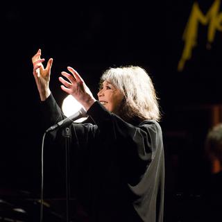 Juliette Greco au Montreux Jazz Festival le 8 juillet 2012. [Montreux Jazz - Daniel Balmat]