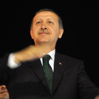 Le premier ministre turc Recep Tayyip Erdogan, à son retour en Turquie le 7 juin. [OZAN KOSE]