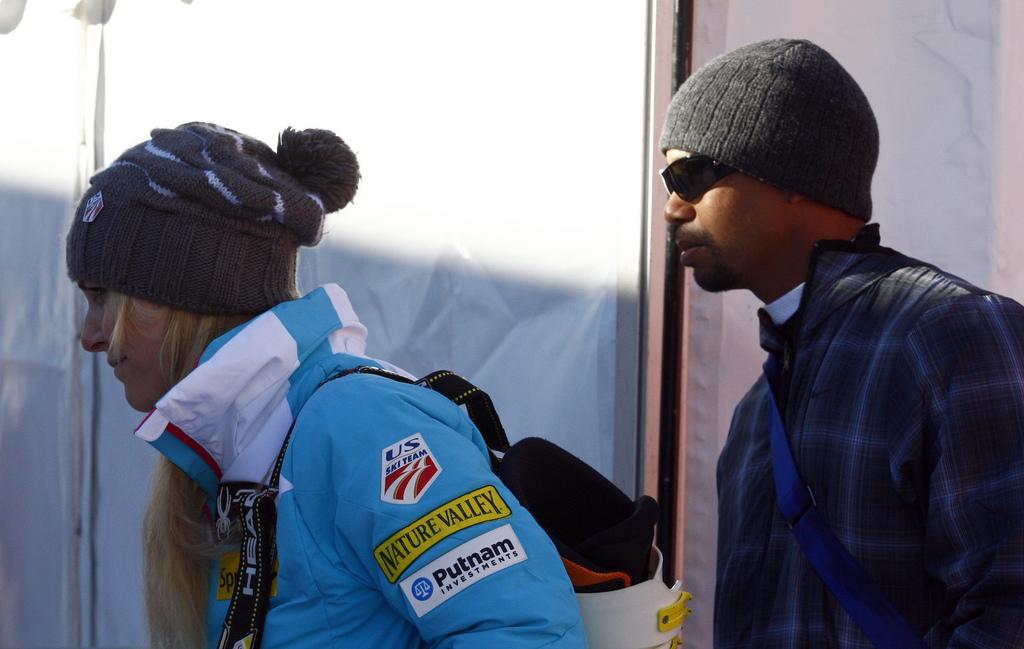 Lindsey Vonn et Tiger Woods ont quitté ensemble le site de la course. [GIOVANNI AULETTA]