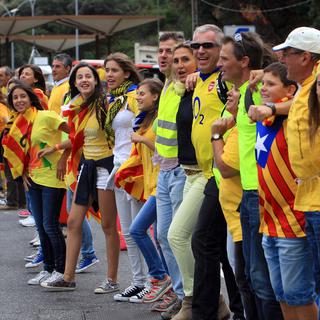 La chaîne humaine pour l'indépendance de la Catalogne, le 11 septembre 2013.