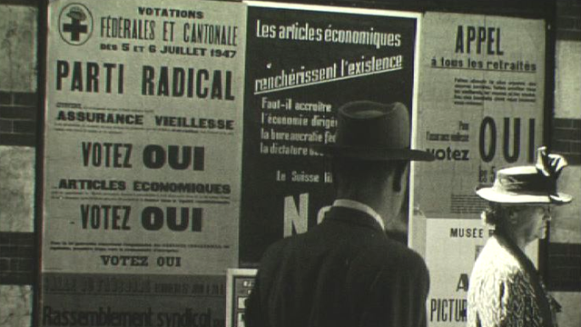 Campagne avant votation pour l'AVS, 1947 [RTS]
