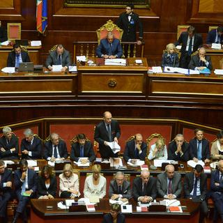 Le Premier ministre Enrico Letta a mis en garde les parlementaires contre l'instabilité. [Filippo Monteforte]