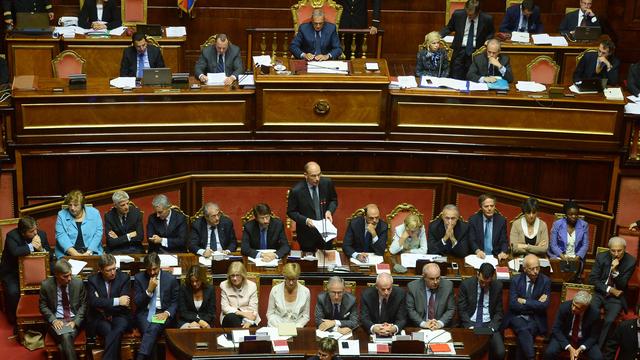 Le Premier ministre Enrico Letta a mis en garde les parlementaires contre l'instabilité. [Filippo Monteforte]