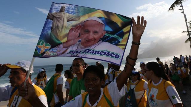 Pour son premier voyage à l'étranger, le pape François se rend au Brésil. [EPA/Marcelo Sayao]